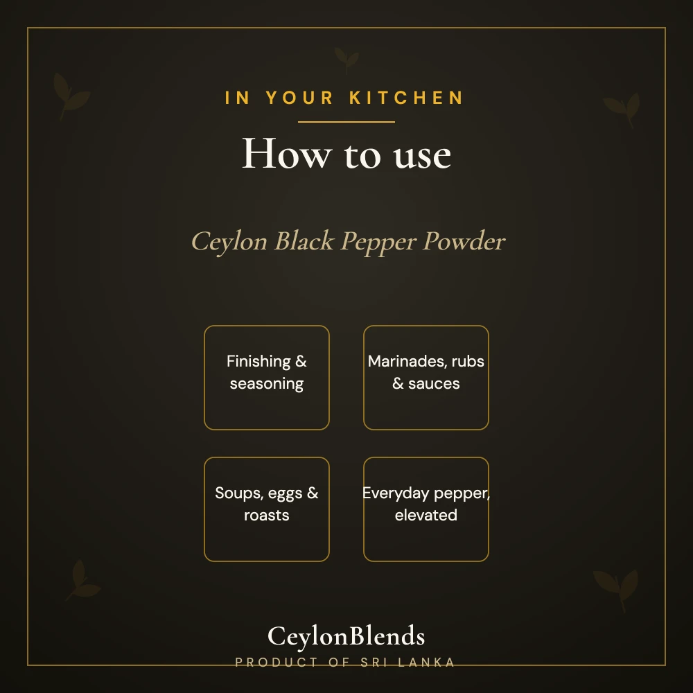 Ceylon Black Pepper Powder — image 3